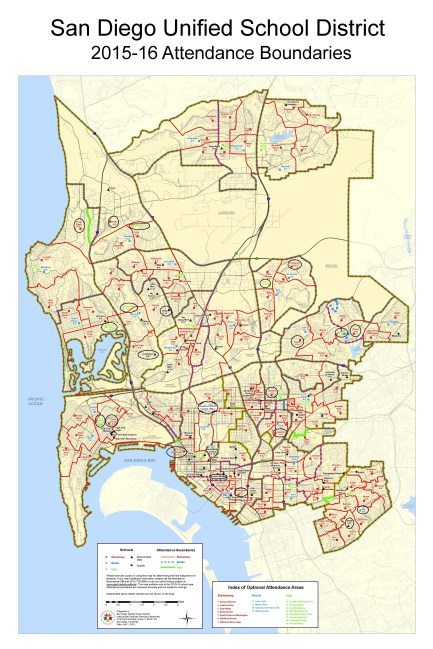 San Diego Unified Abuse Report Map - 4-11-16