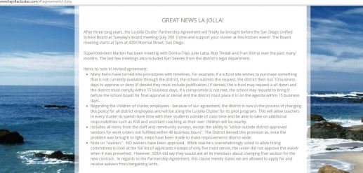 La Jolla Cluster Agreement clip