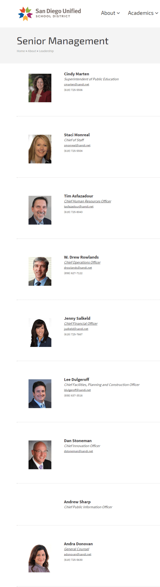 Marten Senior Staff Pic