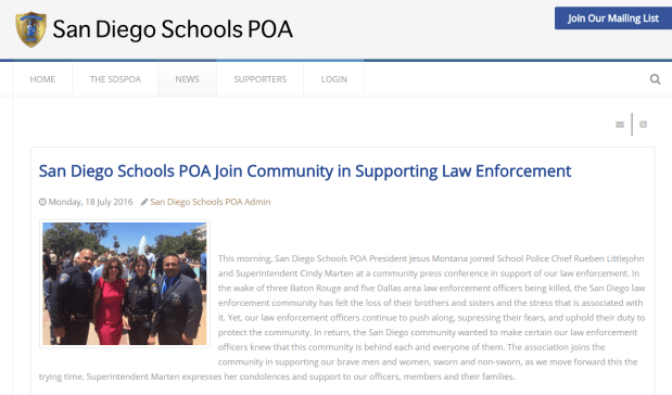 SDUSD Police Statement 1